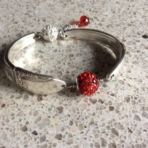 1937 First Love silver spoon bracelet.